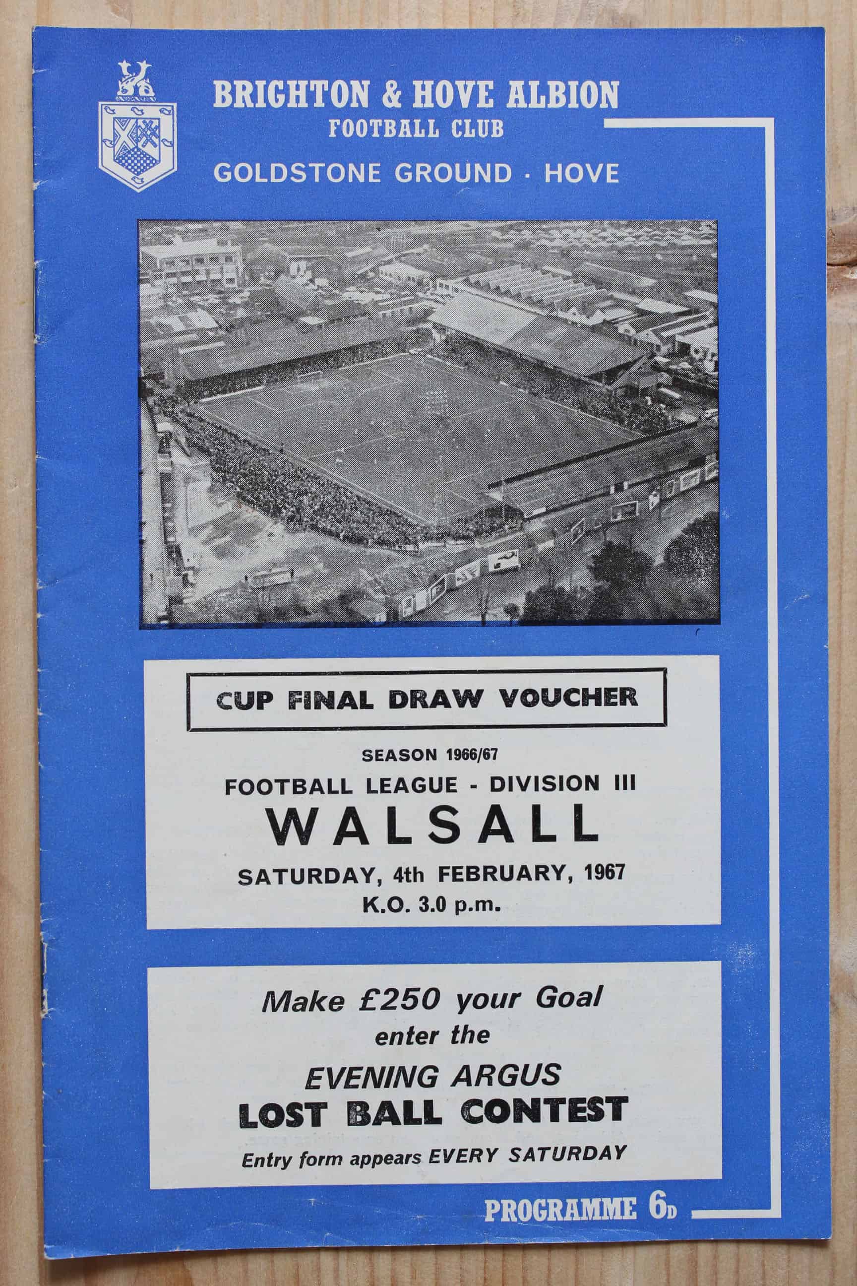 Brighton & Hove Albion FC v Walsall FC